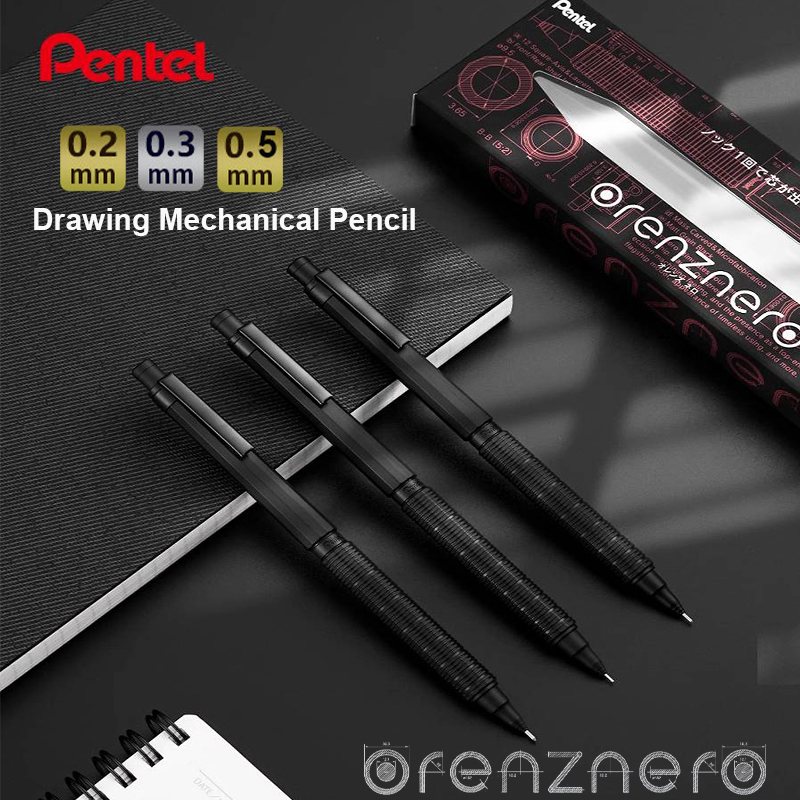 Pentel Pen Energel - Pentel Crayon Professionnel ORENZNERO 0.2 |