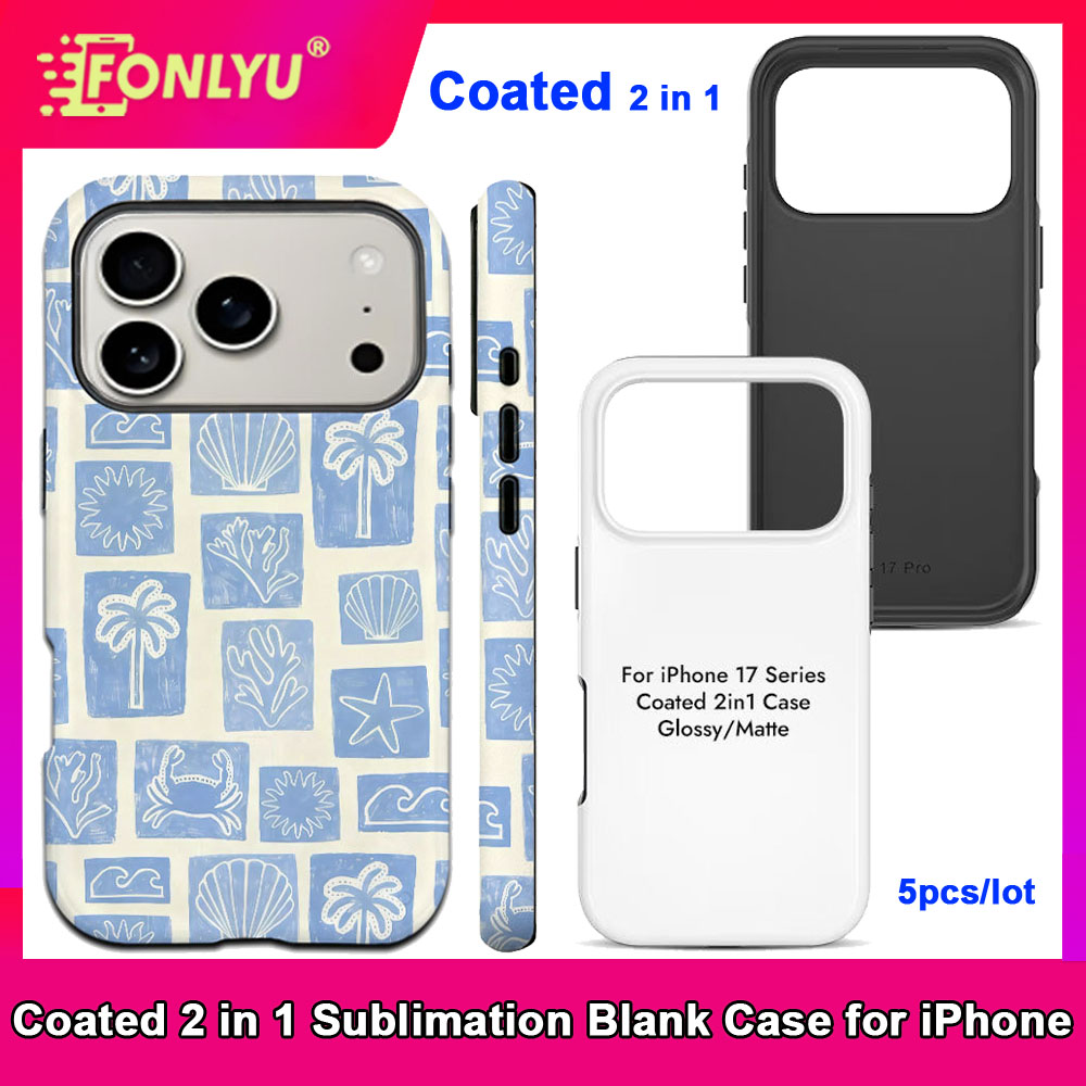 Phone Case Blank Print - FONLYU 5 pièces enduit 2 en