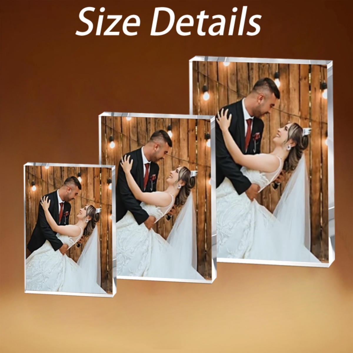 Photo Acrylic Block - Souvenir photo personnalisé en acrylique plat