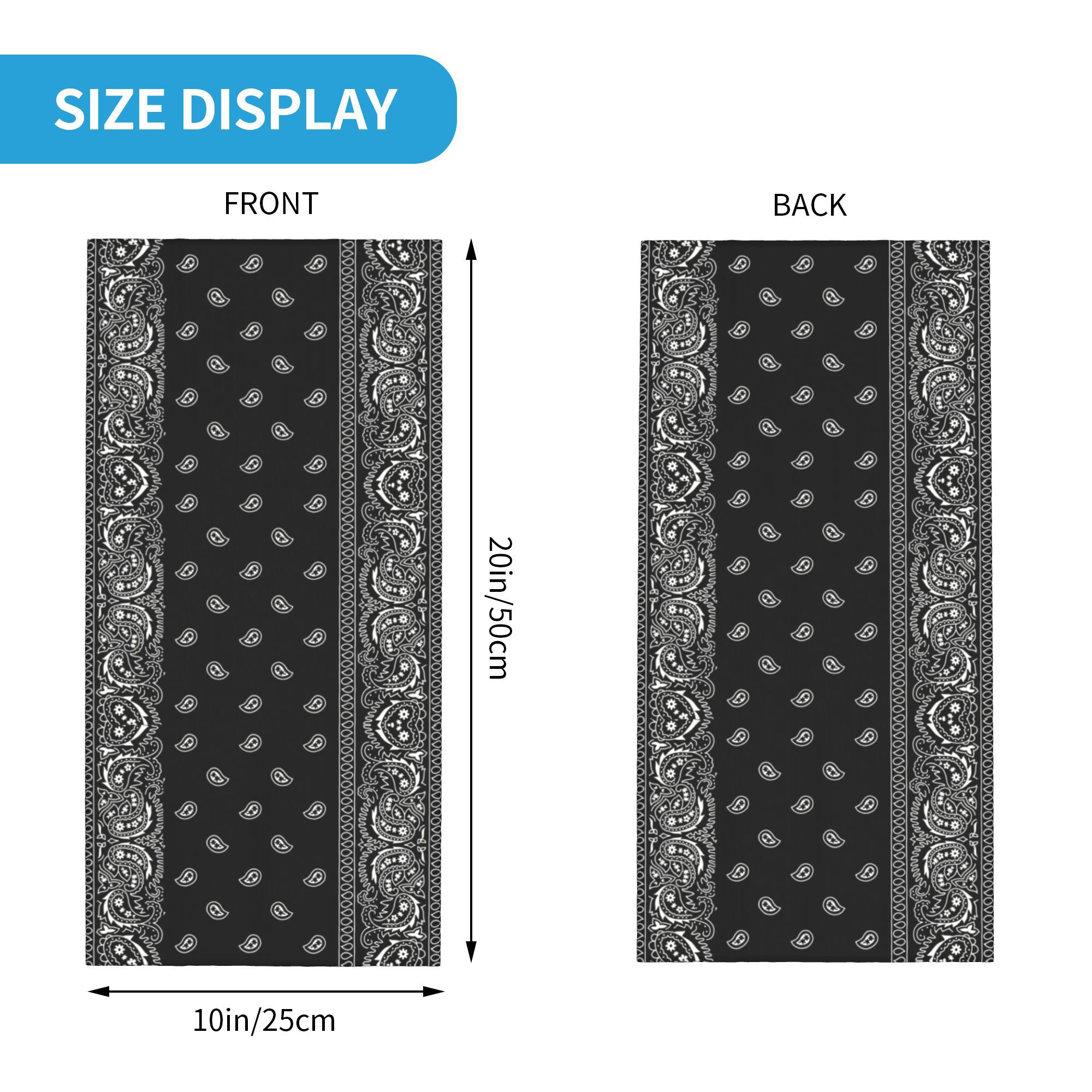 Personnalisé noir et blanc Pai - Bandana Blank White avis et prix